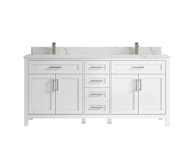 Cambridge 72 in. W x 22 in. D Double Sink Bathroom Vanity - Willow Bath and Vanity