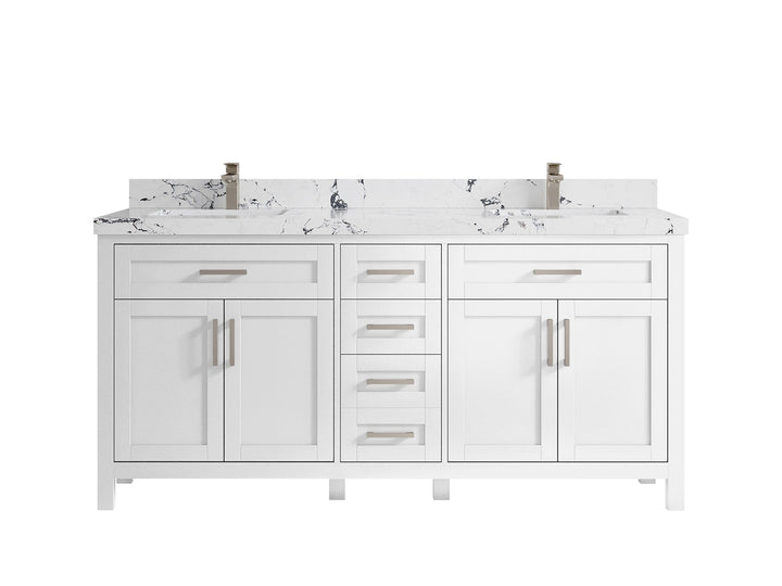 Cambridge 72 in. W x 22 in. D Double Sink Bathroom Vanity - photo 49