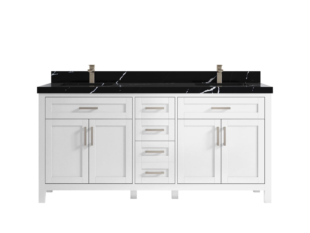 Cambridge 72 in. W x 22 in. D Double Sink Bathroom Vanity - Willow Bath and Vanity