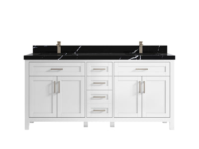 Cambridge 72 in. W x 22 in. D Double Sink Bathroom Vanity - Willow Bath and Vanity