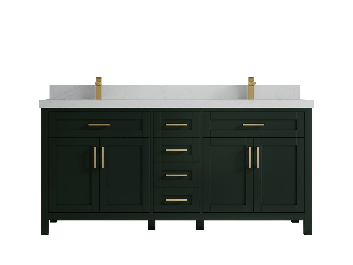 Cambridge 72 in. W x 22 in. D Double Sink Bathroom Vanity - Willow Bath and Vanity