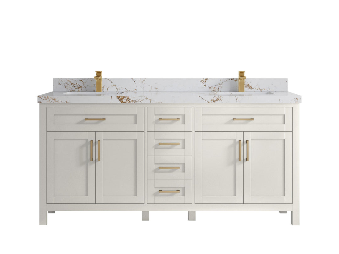 Cambridge 72 in. W x 22 in. D Double Sink Bathroom Vanity - Willow Bath and Vanity