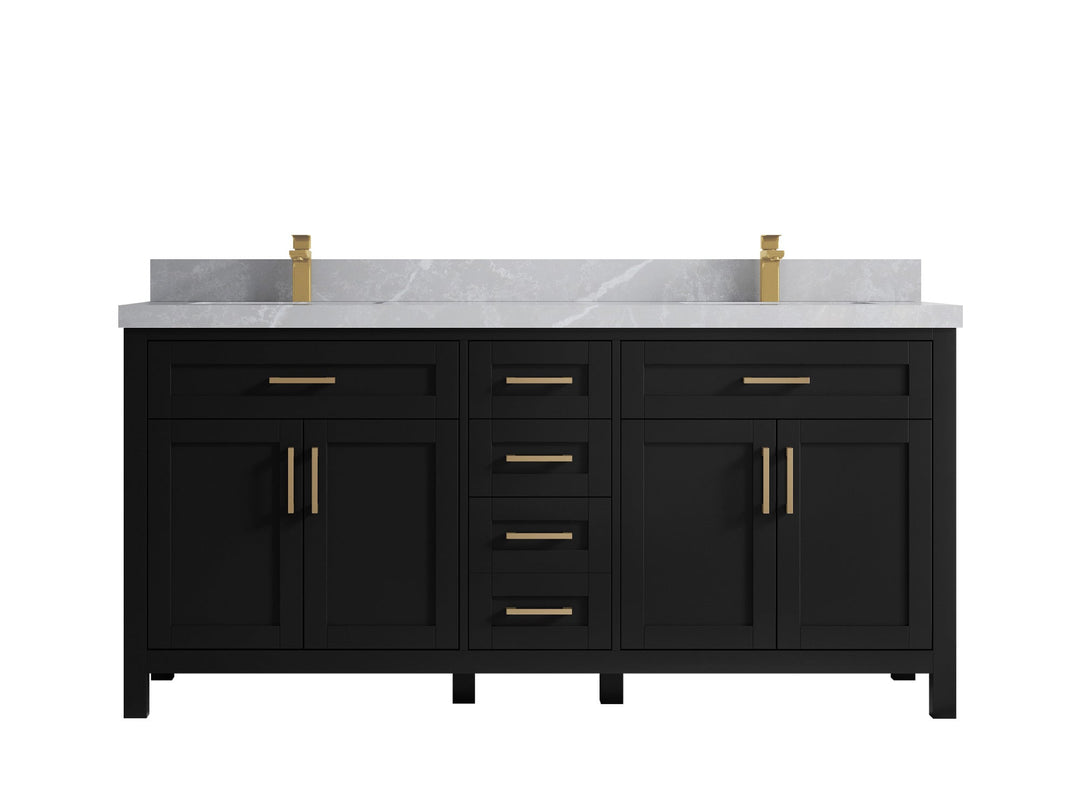 Cambridge 72 in. W x 22 in. D Double Sink Bathroom Vanity - Willow Bath and Vanity