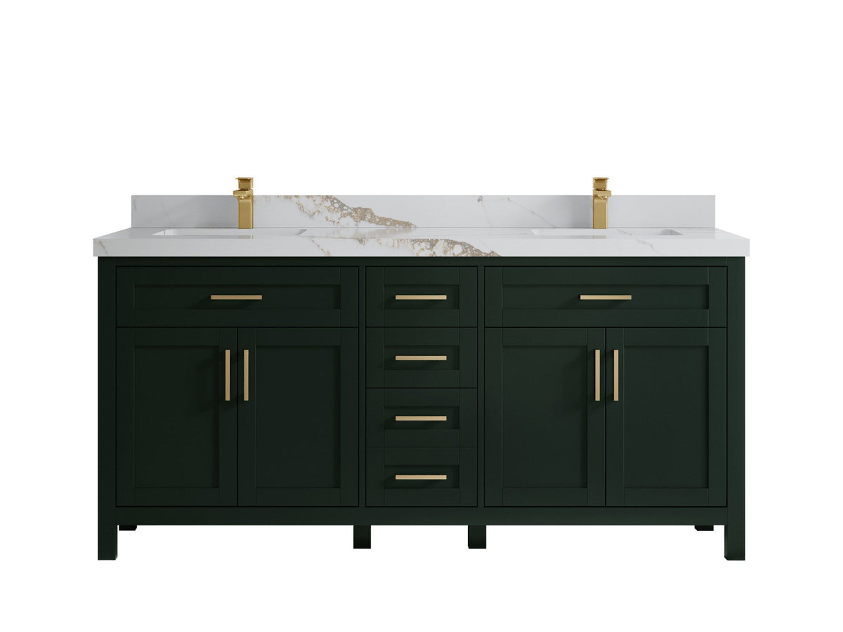 Cambridge 72 in. W x 22 in. D Double Sink Bathroom Vanity - Willow Bath and Vanity