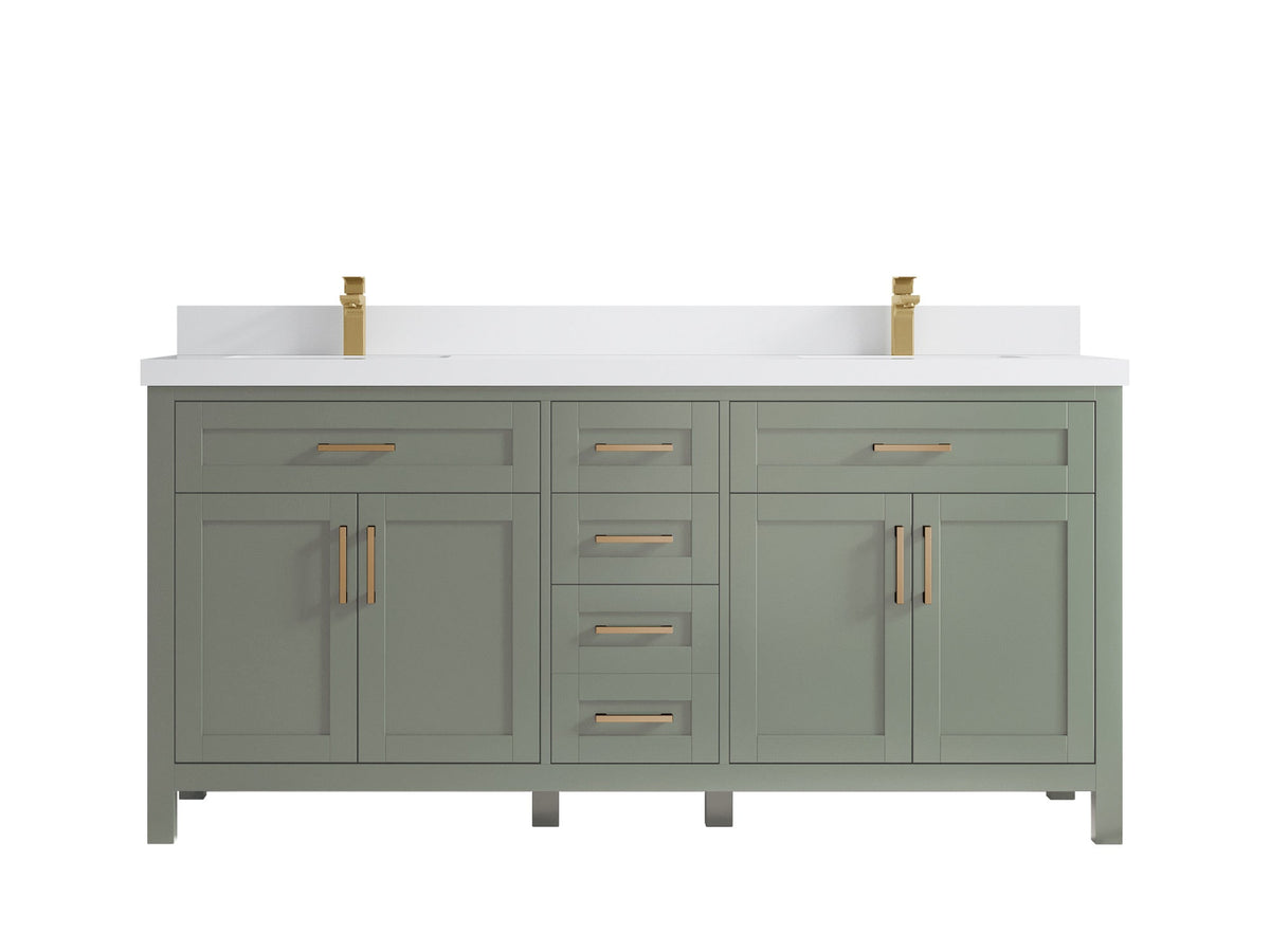 Cambridge 72 in. W x 22 in. D Double Sink Bathroom Vanity - Willow Bath and Vanity
