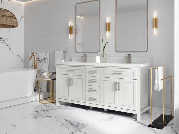 Cambridge 72 in. W x 22 in. D Double Sink Bathroom Vanity - photo 2