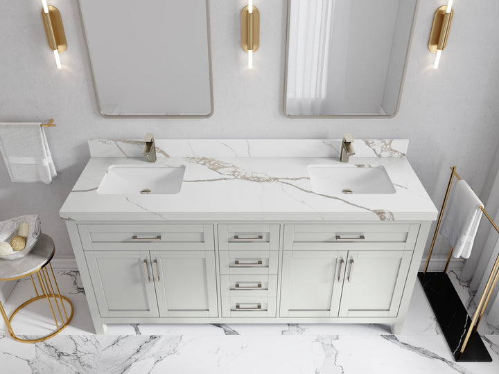 Cambridge 72 in. W x 22 in. D Double Sink Bathroom Vanity - photo 12