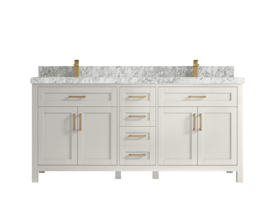 Cambridge 72 in. W x 22 in. D Double Sink Bathroom Vanity - Willow Bath and Vanity