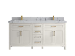 Cambridge 72 in. W x 22 in. D Double Sink Bathroom Vanity - photo 43