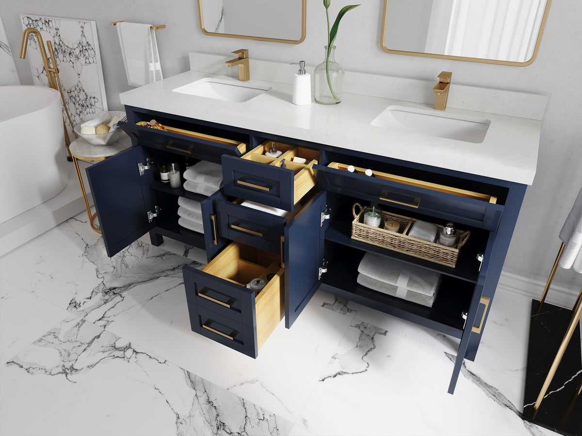 Cambridge 72 in. W x 22 in. D Double Sink Bathroom Vanity - Willow Bath and Vanity