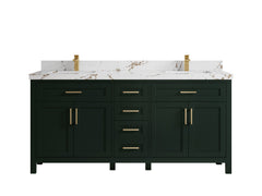 Cambridge 72 in. W x 22 in. D Double Sink Bathroom Vanity - photo 44