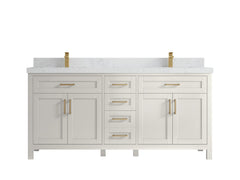 Cambridge 72 in. W x 22 in. D Double Sink Bathroom Vanity - photo 29