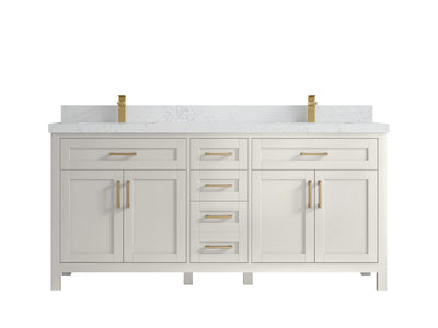 Cambridge 72 in. W x 22 in. D Double Sink Bathroom Vanity - Willow Bath and Vanity