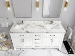 Cambridge 72 in. W x 22 in. D Double Sink Bathroom Vanity - photo 41