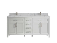 Cambridge 72 in. W x 22 in. D Double Sink Bathroom Vanity - photo 40