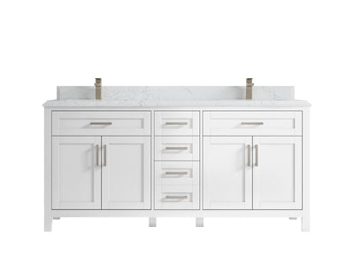 Cambridge 72 in. W x 22 in. D Double Sink Bathroom Vanity - Willow Bath and Vanity