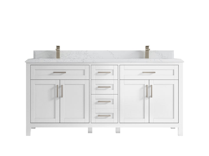 Cambridge 72 in. W x 22 in. D Double Sink Bathroom Vanity - photo 35