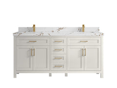 Cambridge 72 in. W x 22 in. D Double Sink Bathroom Vanity - photo 37