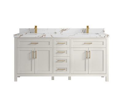 Cambridge 72 in. W x 22 in. D Double Sink Bathroom Vanity - Willow Bath and Vanity