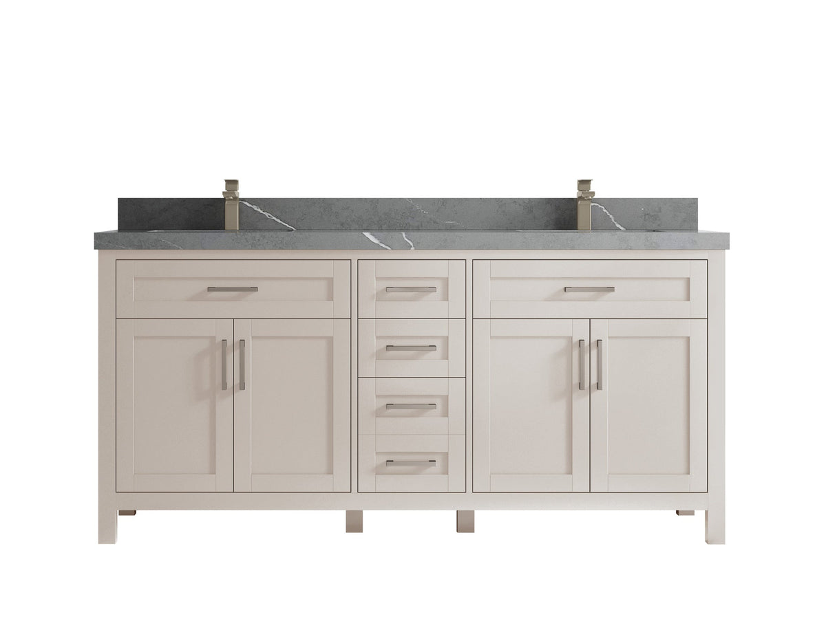 Cambridge 72 in. W x 22 in. D Double Sink Bathroom Vanity - Willow Bath and Vanity