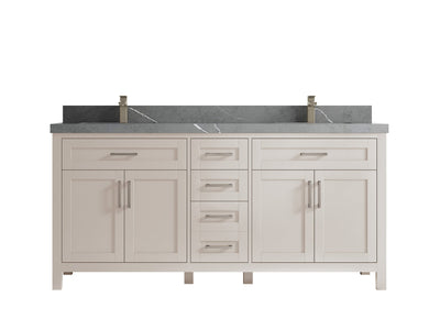 Cambridge 72 in. W x 22 in. D Double Sink Bathroom Vanity - Willow Bath and Vanity