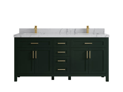 Cambridge 72 in. W x 22 in. D Double Sink Bathroom Vanity - Willow Bath and Vanity