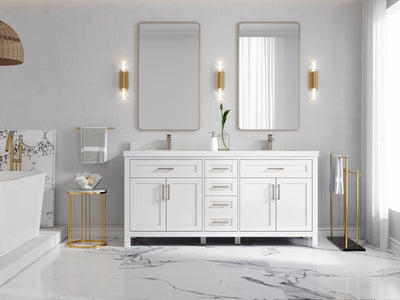 Cambridge 72 in. W x 22 in. D Double Sink Bathroom Vanity - Willow Bath and Vanity