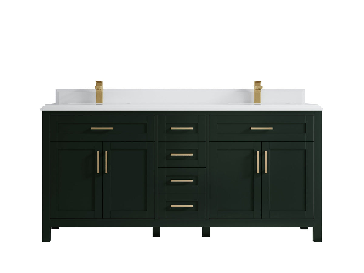 Cambridge 72 in. W x 22 in. D Double Sink Bathroom Vanity - Willow Bath and Vanity