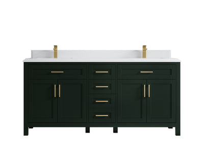 Cambridge 72 in. W x 22 in. D Double Sink Bathroom Vanity - Willow Bath and Vanity