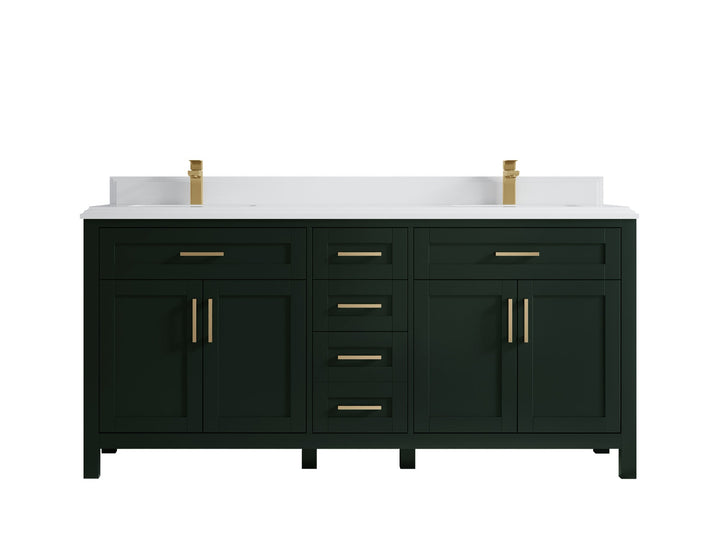 Cambridge 72 in. W x 22 in. D Double Sink Bathroom Vanity - photo 36