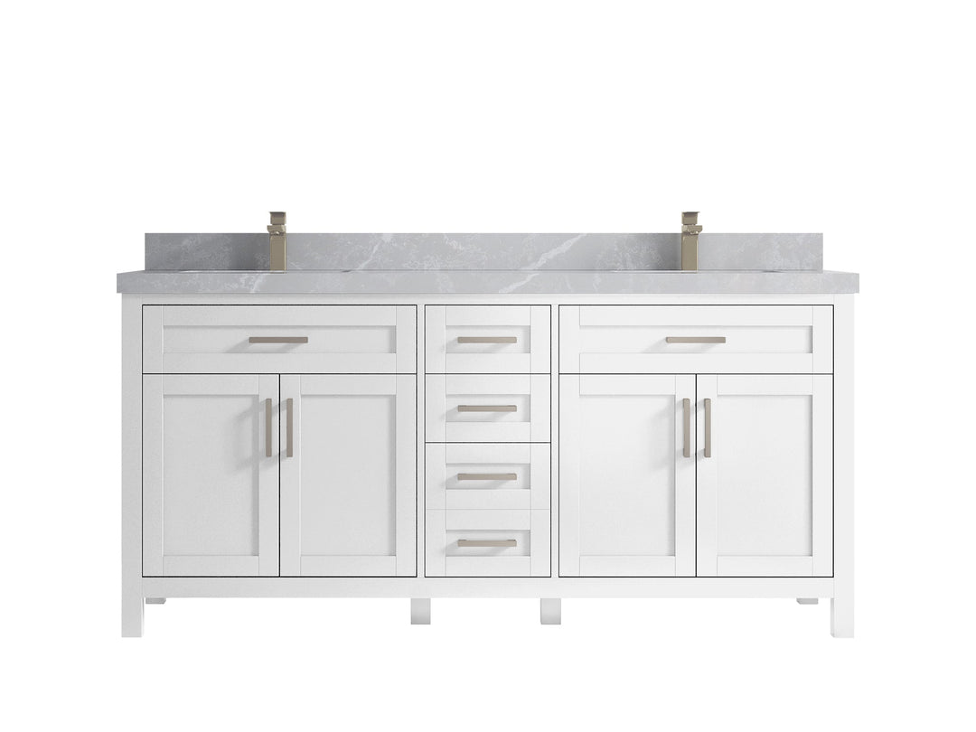 Cambridge 72 in. W x 22 in. D Double Sink Bathroom Vanity - Willow Bath and Vanity