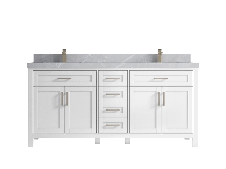 Cambridge 72 in. W x 22 in. D Double Sink Bathroom Vanity - photo 41