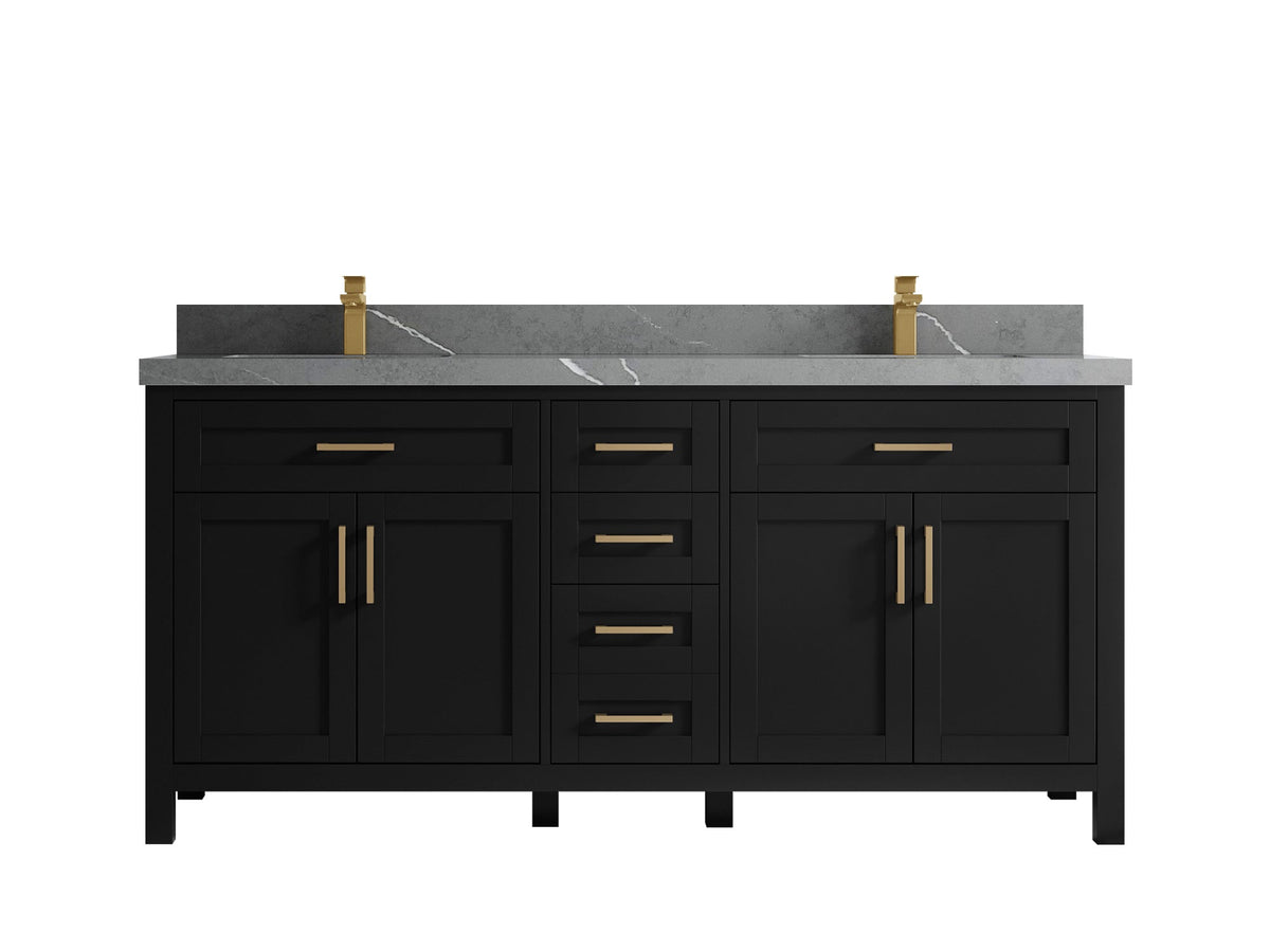 Cambridge 72 in. W x 22 in. D Double Sink Bathroom Vanity - Willow Bath and Vanity