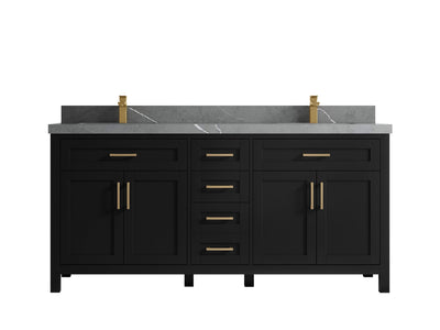 Cambridge 72 in. W x 22 in. D Double Sink Bathroom Vanity - Willow Bath and Vanity