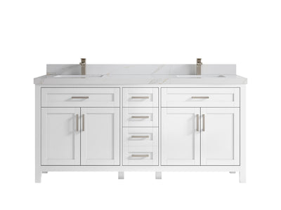 Cambridge 72 in. W x 22 in. D Double Sink Bathroom Vanity - Willow Bath and Vanity