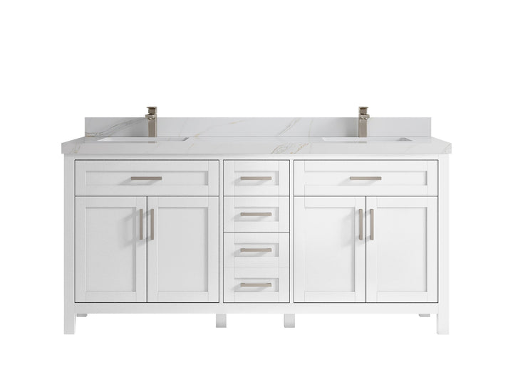 Cambridge 72 in. W x 22 in. D Double Sink Bathroom Vanity - photo 27