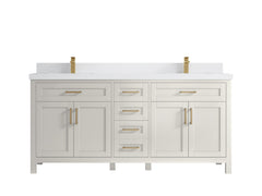 Cambridge 72 in. W x 22 in. D Double Sink Bathroom Vanity - photo 35