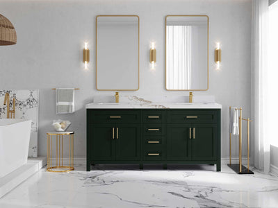 Cambridge 72 in. W x 22 in. D Double Sink Bathroom Vanity - Willow Bath and Vanity