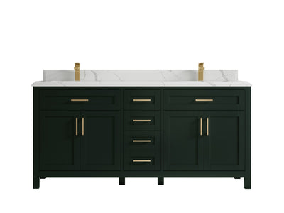 Cambridge 72 in. W x 22 in. D Double Sink Bathroom Vanity - Willow Bath and Vanity