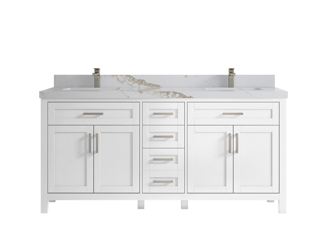 Cambridge 72 in. W x 22 in. D Double Sink Bathroom Vanity - Willow Bath and Vanity