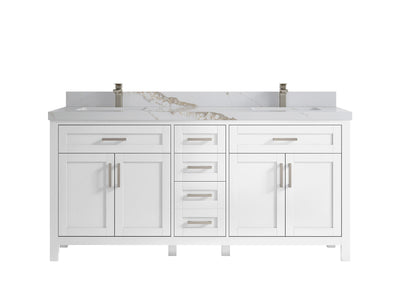 Cambridge 72 in. W x 22 in. D Double Sink Bathroom Vanity - Willow Bath and Vanity