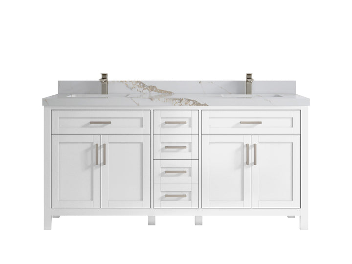 Cambridge 72 in. W x 22 in. D Double Sink Bathroom Vanity - photo 19