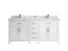 Cambridge 72 in. W x 22 in. D Double Sink Bathroom Vanity - photo 40