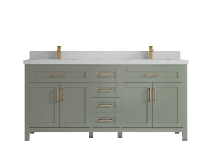 Cambridge 72 in. W x 22 in. D Double Sink Bathroom Vanity - photo 25