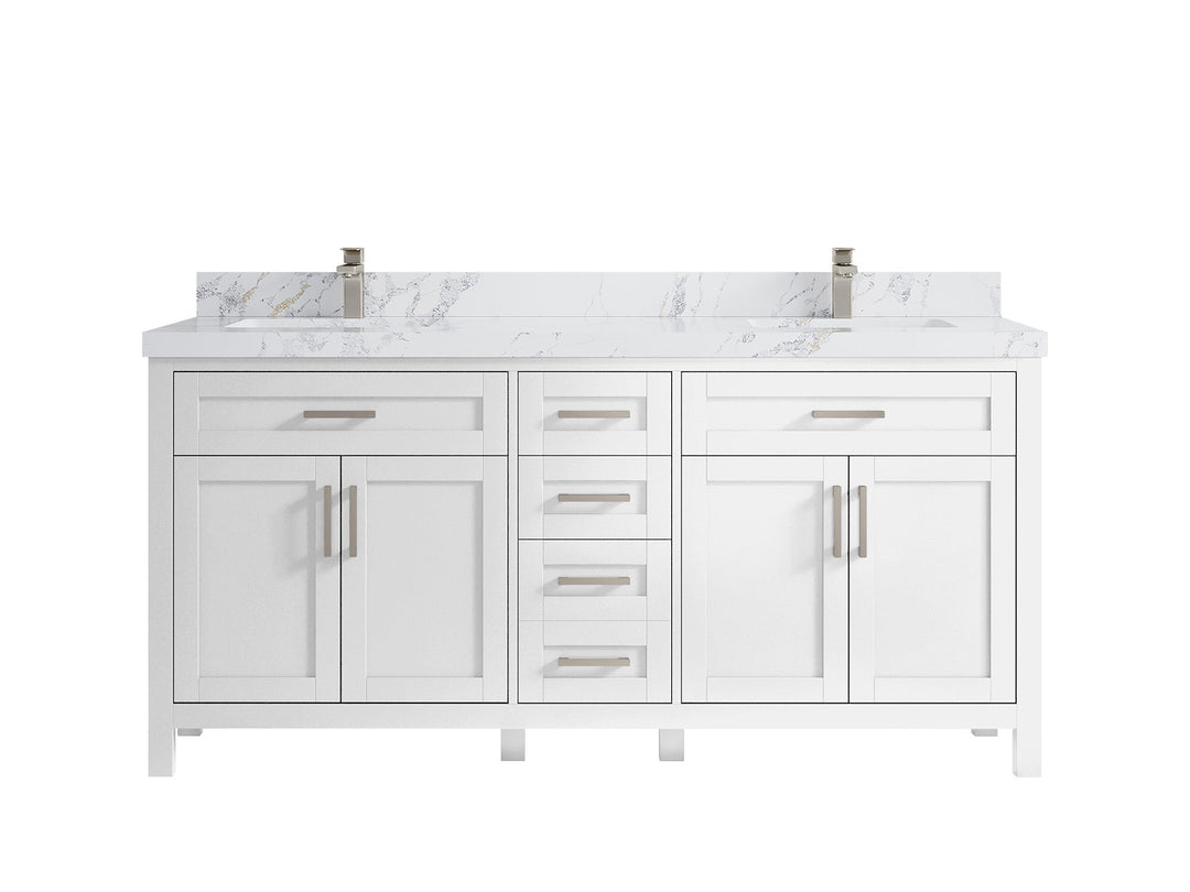 Cambridge 72 in. W x 22 in. D Double Sink Bathroom Vanity - Willow Bath and Vanity