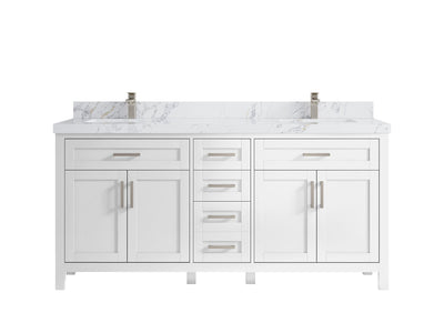 Cambridge 72 in. W x 22 in. D Double Sink Bathroom Vanity - Willow Bath and Vanity