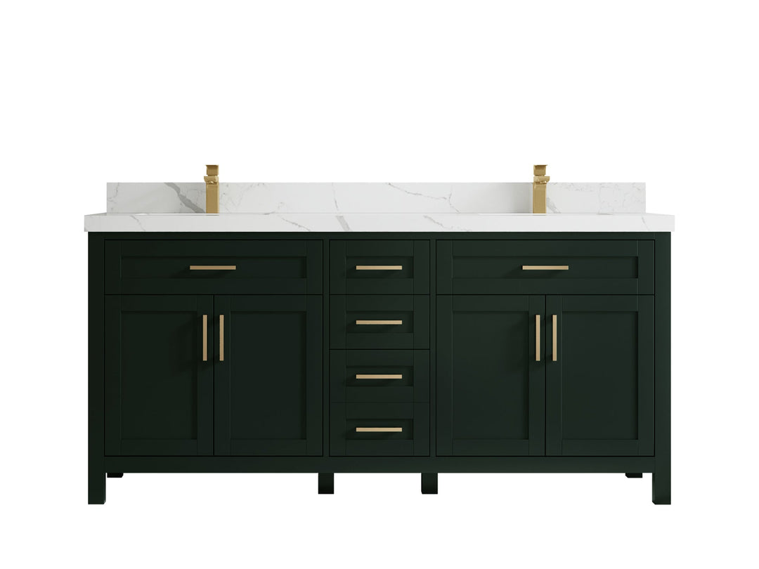Cambridge 72 in. W x 22 in. D Double Sink Bathroom Vanity - Willow Bath and Vanity