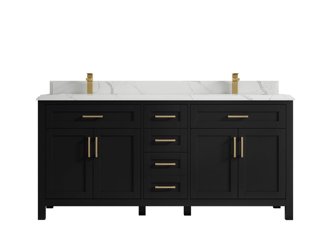 Cambridge 72 in. W x 22 in. D Double Sink Bathroom Vanity - Willow Bath and Vanity