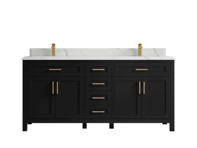 Cambridge 72 in. W x 22 in. D Double Sink Bathroom Vanity - Willow Bath and Vanity