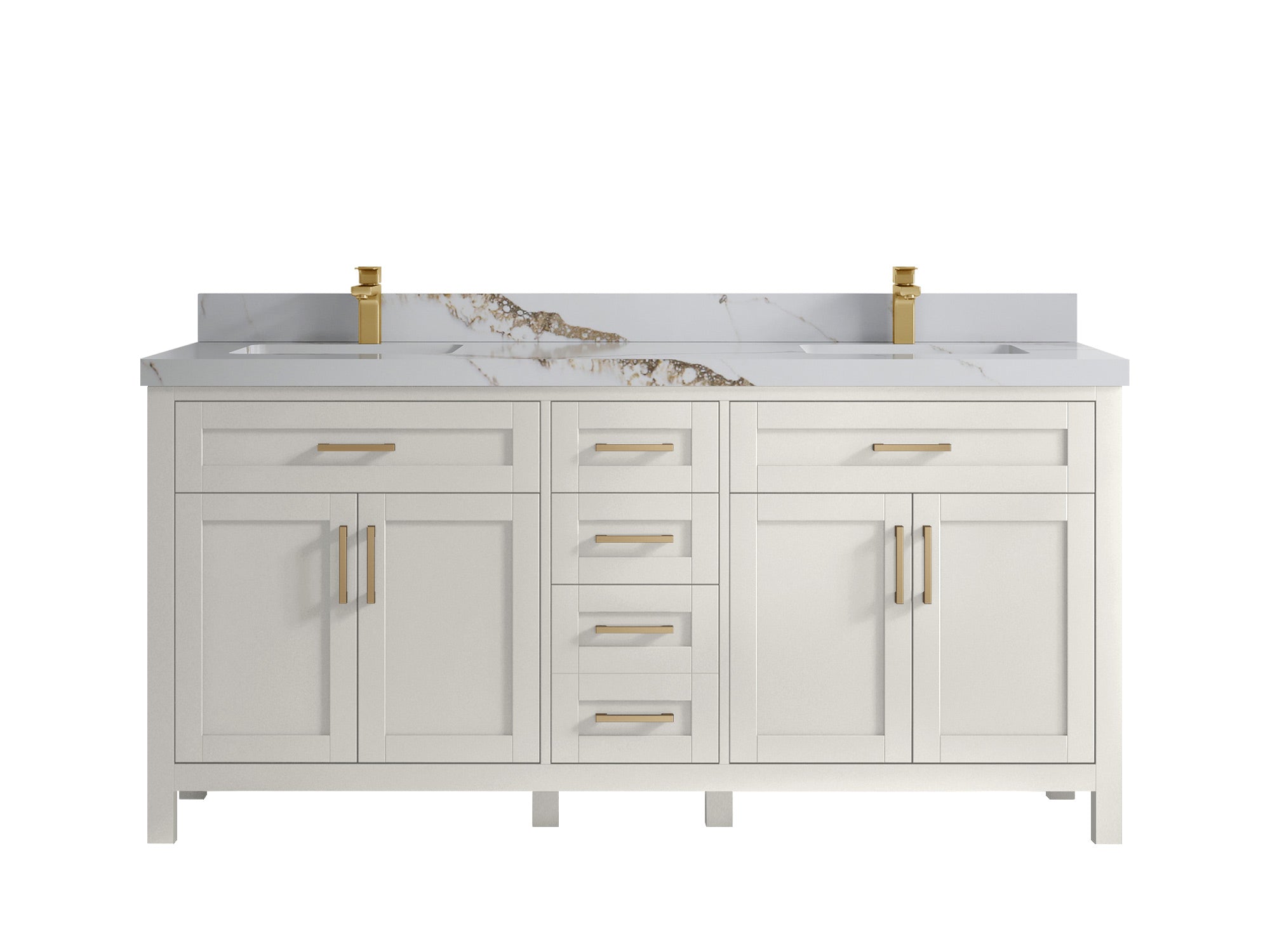 Cambridge 72 in. W x 22 in. D Double Sink Bathroom Vanity - Willow Bath and Vanity